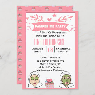 Invitation Parti spa Pour Mariée À Être