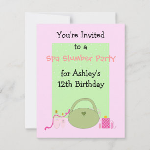 Invitation Parti spa Swood pour les filles