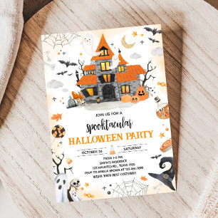 Invitation Parti Spooktaculaire du fantôme d'Halloween