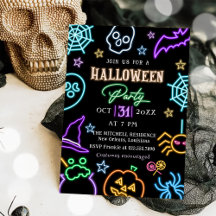 Parti Spooktaculaire Neon Glow Halloween Parti