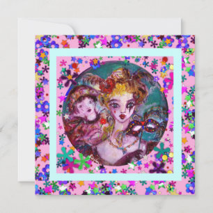 INVITATION PARTI VALENTINE VÉNITIEN DE MASQUÉRADE