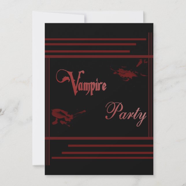 Invitation Parti vampire (Devant)