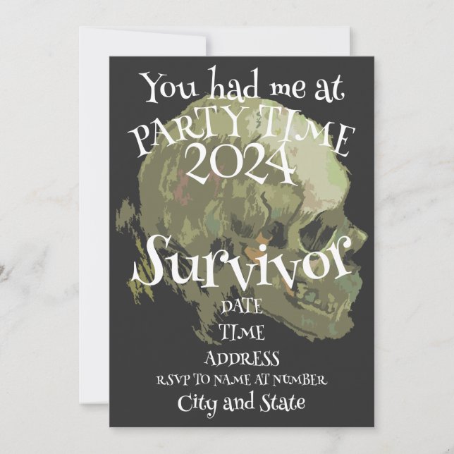 Invitation Partie 2024 2025 2026 2027 2028 2029 2030 2031 203 (Devant)