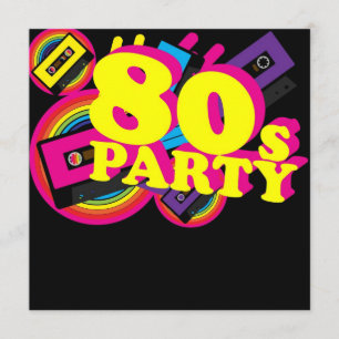 Invitation partie 80s