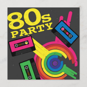 Invitation partie 80s