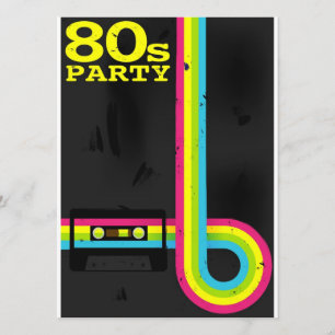Invitation partie 80s