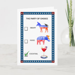 Invitation Partie à l'invitation de partie d'élection