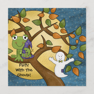 Invitation Partie avec l'invitation de Halloween de goules