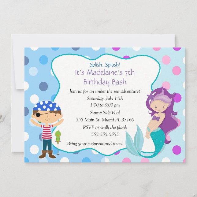 Invitation Partie d'anniversaire de enfant d'invitation de (Devant)