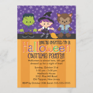 Invitation Partie de costume de Halloween
