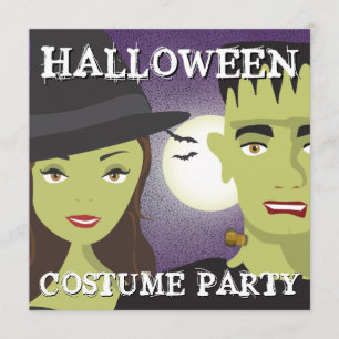 Invitation Partie de costume de Halloween d'adultes de
