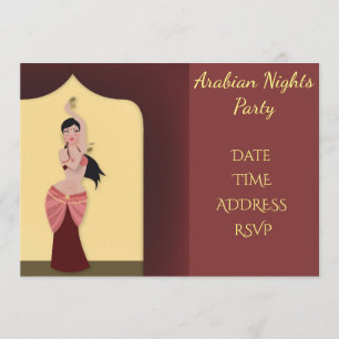 Invitation Partie de danse du ventre de nuits de l'Arabie