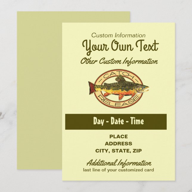 Invitation Partie de déverrouillage des prises de pêche au vo (Devant / Derrière)