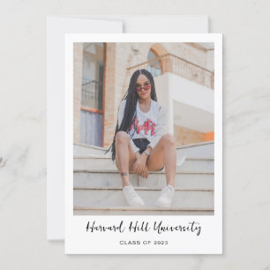 Invitation Partie de graduation de script minimal simple