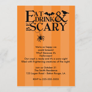 Invitation Partie de Halloween
