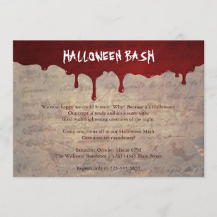 Invitation Partie de Halloween