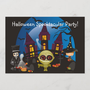 Invitation Partie de Halloween Spooktacular !