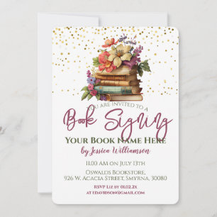 Invitation Partie de lancement de la signature de livre