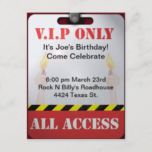 Invitation Partie de passe en arrière-plan