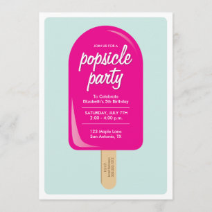 Invitation Partie de Popsicle