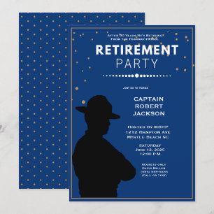 Invitation Partie de retraite de la patrouille Blue Gold High