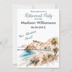 Invitation Partie de retraite du thème Voyage