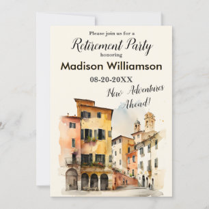 Invitation Partie de retraite du thème Voyage