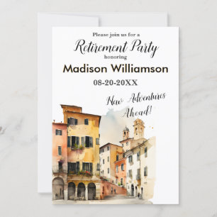 Invitation Partie de retraite du thème Voyage