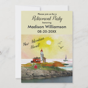 Invitation Partie de retraite du thème Voyage