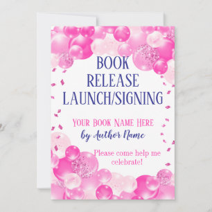 Invitation Partie de signature de lancement de version de liv