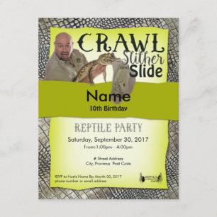 Invitation Partie de -Site d'invitations de partie de reptile