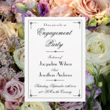 Partie d'engagement Chic Elégant Parti personnalis