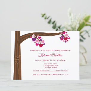 Invitation Partie d'engagement de l'arbre cardiaque