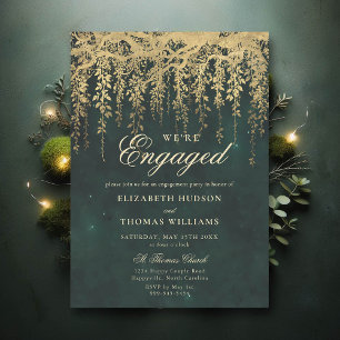 Invitation Partie d'engagement de l'Église d'or de la forêt e