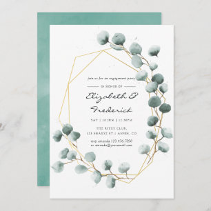 Invitation Partie d'engagement géométrique de l'Eucalyptus aq