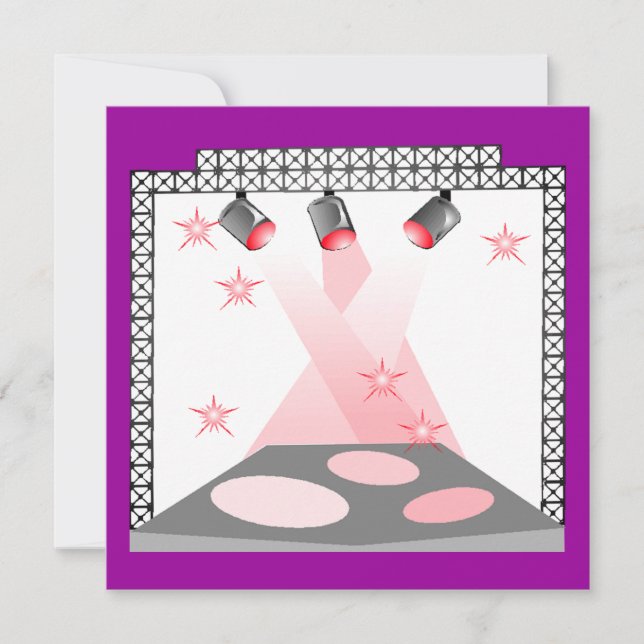 INVITATION PARTIE D'EXPOSITION DE TALENT DE KARAOKE (Devant)