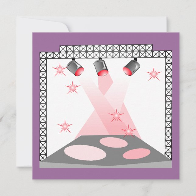 INVITATION PARTIE D'EXPOSITION DE TALENT DE KARAOKE (Devant)