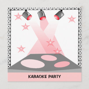 INVITATION PARTIE D'EXPOSITION DE TALENT DE KARAOKE