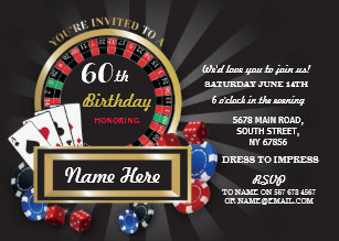 Invitations Faire Part Casino Zazzle Fr