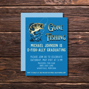 Invitation Partie d'obtention du diplôme de pêche - Invitatio