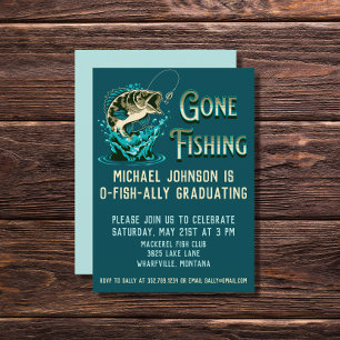 Invitation Partie d'obtention du diplôme de pêche - Invitatio
