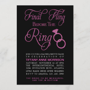 Invitation Partie finale de Bachelorette de parties