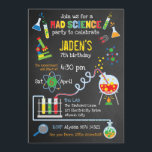Invitation Partie folle neutre de la Science de genre<br><div class="desc">Partie folle neutre de la science de genre lumineux. Partie d'amusement complètement d'excitation et d'expériences !</div>