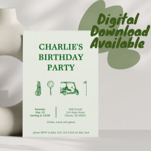 Invitation partie golf