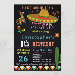 INVITATION PARTIE MEXICAINE DE FIESTA DE L'INVITATION %PIPE%