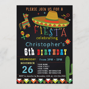 INVITATION PARTIE MEXICAINE DE FIESTA DE L'INVITATION %PIPE%
