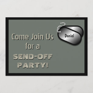 Invitation Partie militaire de coutume de déploiement