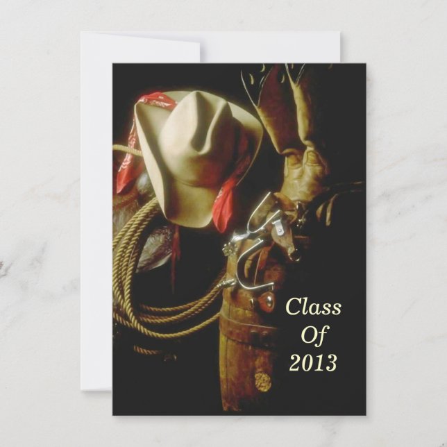 Invitation Partie occidentale de accueil de thème de la fête (Devant)