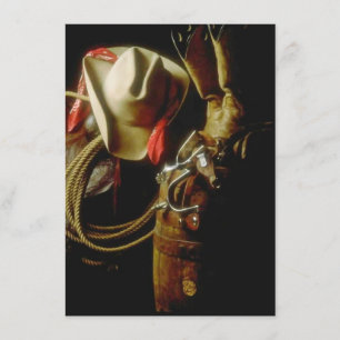 Invitation Partie occidentale de accueil vide de thème