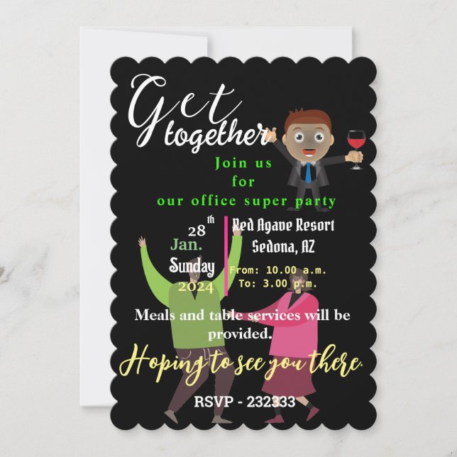 Invitation Partie Office (Devant)